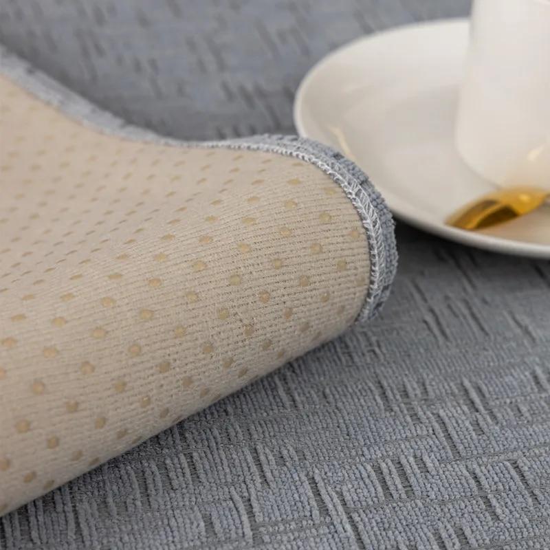 Vier-Jahreszeiten-Universal-Sofabezug aus geprägtem Chenille, modernes Anti-Rutsch-Sofatuch, einfarbiger Couchbezug für das Wohnzimmer