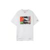 Li Ning T Shirts Men's White Crew Neck Moderate Straight Fit AHSR915-1
