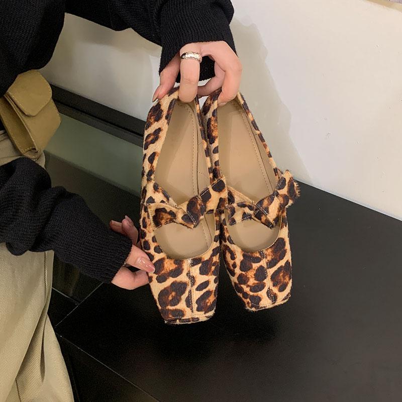 Fashion New Fashion Butterfly-Knot Women Flats With Shoes Female Shallow Footwear Slip On Ladies Flats Mary Janes Lolita Shoes