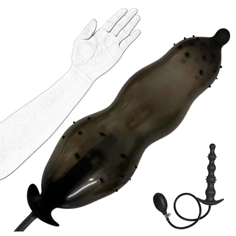 Inflatable Anal Plug Dilator Prostate Massager Buttplug Extra Large Inflat Dildo Anal Pump Adult Supplies Sex Toys For Women Men
