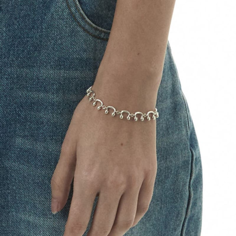 Invisible collage IC CHAIN BRACELET_SILVER