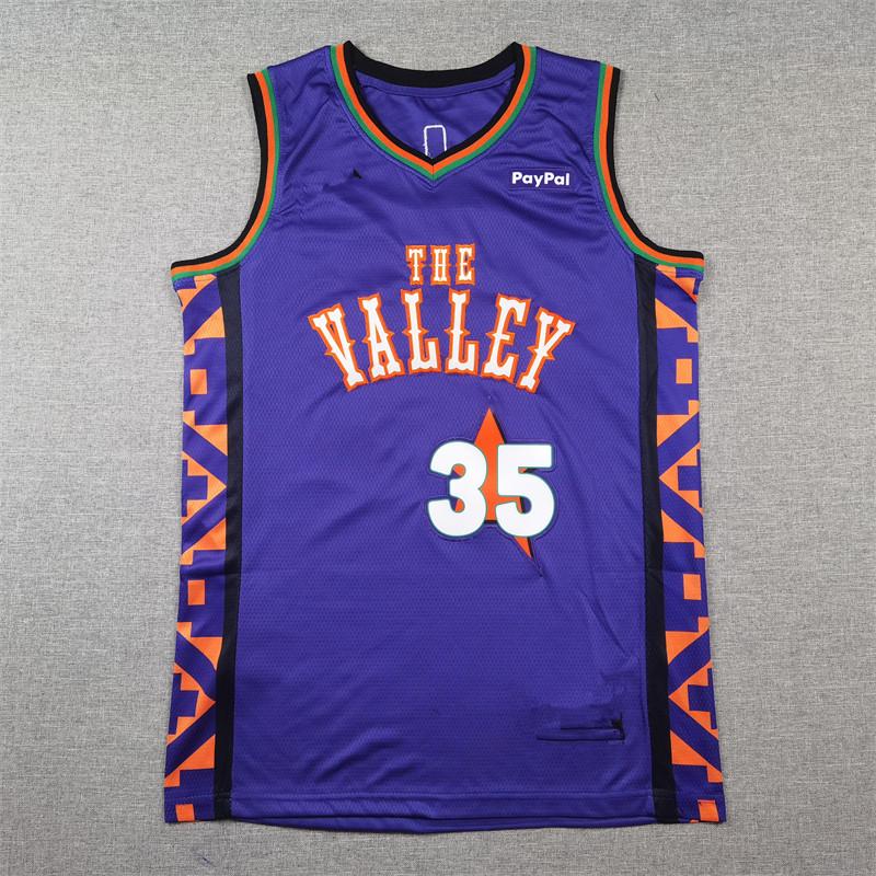 

Purple City Edition Durant #35 Suns Basketball Jersey Small