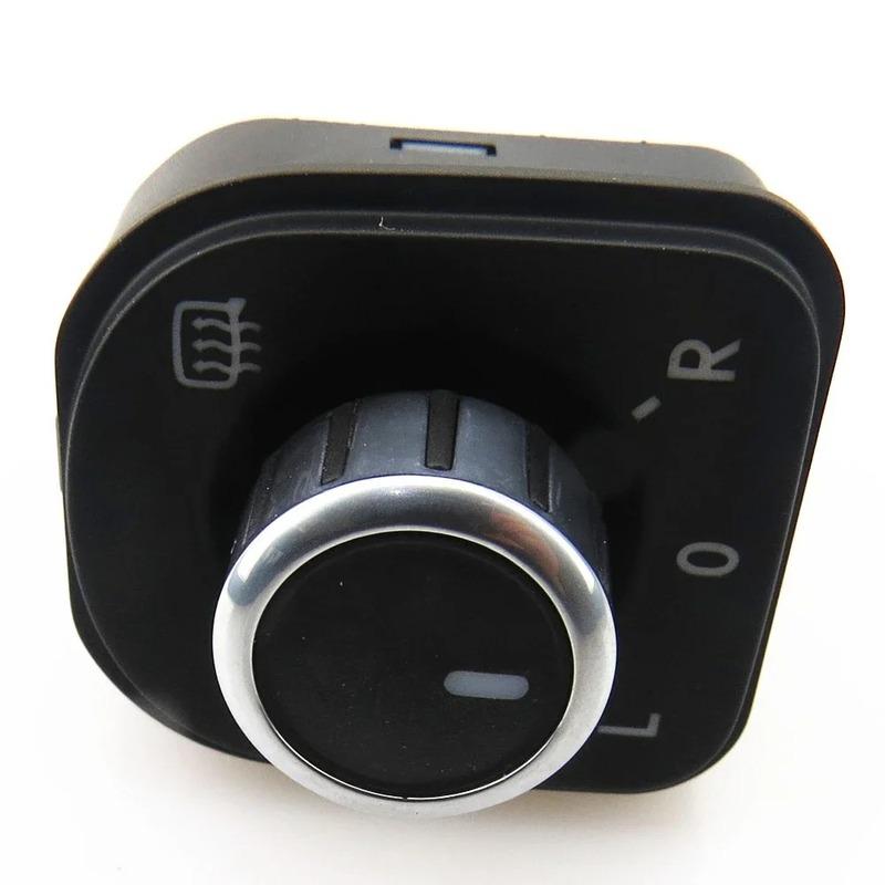 5ND959565B Brand New Chrome-plated Side Rearview Mirror Control Adjustment Switch Knob Golf MK5 MK6 Passat B6 Tiguan CC