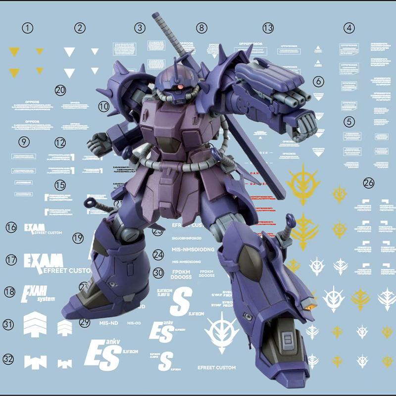 HG HGUC 1/144 Efreet Nacht Mech Assemblage Model Kit Actiefiguren Desktop Decoratie Pop Jongens Puzzelspeelgoed Cadeau Verzamelaar