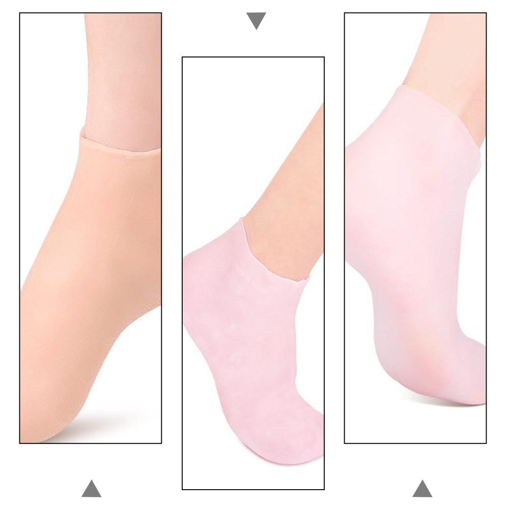 3Pairs Supple Moisturizing Socks for Cracked Heels Professional Foot Care Spa Supplies Locks In Moisture Exfoliation