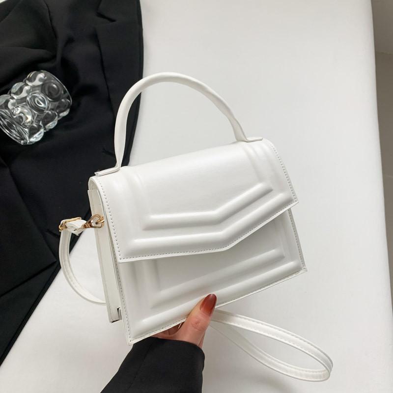 Trendy Pu Leather Small Square Crossbody Bag With Magnetic Closure For Everyday Use