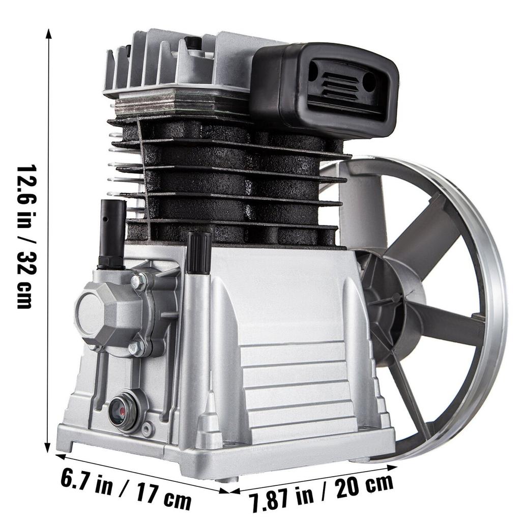 Nový průmyslový dvouválcový vzduchový kompresorová pumpa vhodná pro 2,2KW Max 116PSI tlak