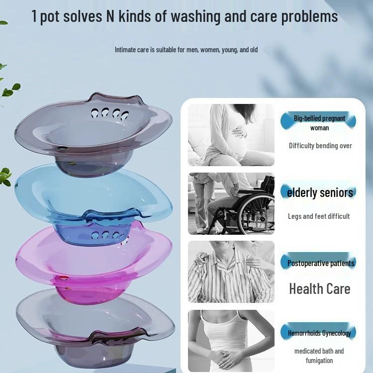 Bidet Sitz Bath for Hemorrhoids, Pregnant Women, and Postpartum Care - Squat-Free, Fumigation Wash for Personal Hygiene.