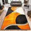 Nordic Abstract Living Room Carpet Orange Simple Style Decoration Sofa Large Area Rugs Bedroom Bath Non-slip Entrance Door Mat
