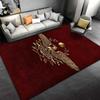 Roman Eagle Design Carpet with SPQR Insignia on Red Background. Suitable for use as an anti-slip for living room bedroom sofas