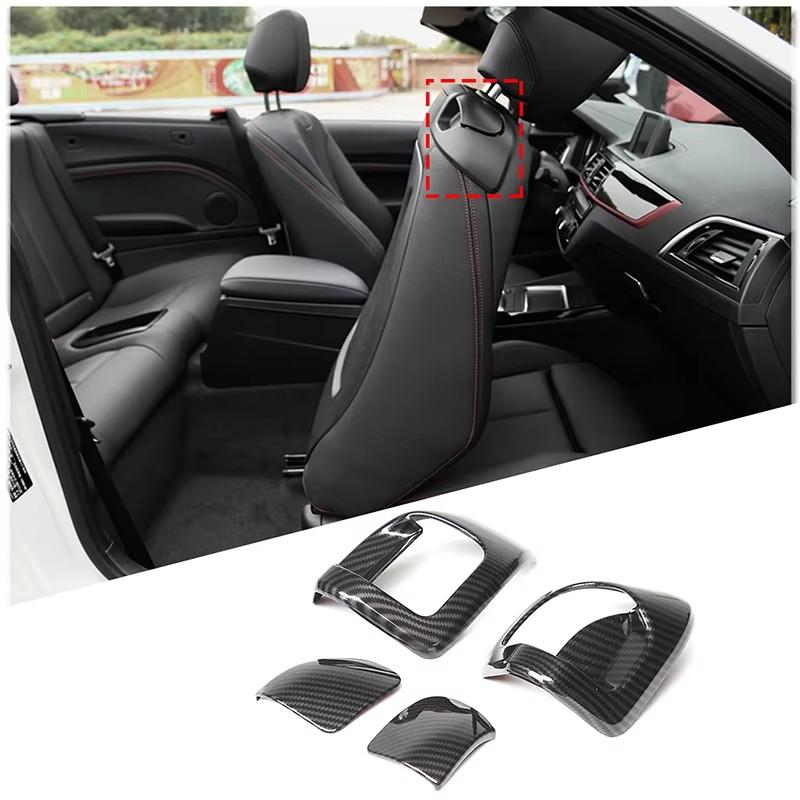 ABS Karbon Fiber Araba Orta Konsol İç Dekorasyon Çıkartması BMW 1 2 Serisi F20 F21 F22 F23 2012-2018 İçin Araba Aksesuarları