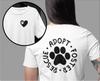 Adopt Rescue Foster T-Shirt: Paw Print Pet Lover Tee