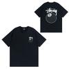 Camiseta de Algodón Streetwear para Hombre y Mujer Corte Holgado Manga Corta Camiseta Gráfica Casual Unisex Cuello Redondo
