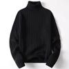Autumn and Winter High Collar Solid Color Slim Bottoming Shirt Lazy Style Casual Versatile Sweater Men's Pullover Top