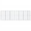 VidaXL Panier gabion avec couvercle 650x100x200 cm fer galvanisé, mur en gabion, mur de soutènement en gabion, clôture en 3295236