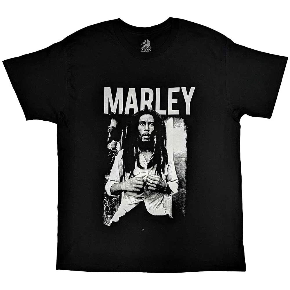 Bob Marley Black And White Logo T Shirt XL