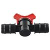 PE Drip Hose Ball Valve Shut-off Fitting PP Construction PN4 16 20 25 mm Sizes