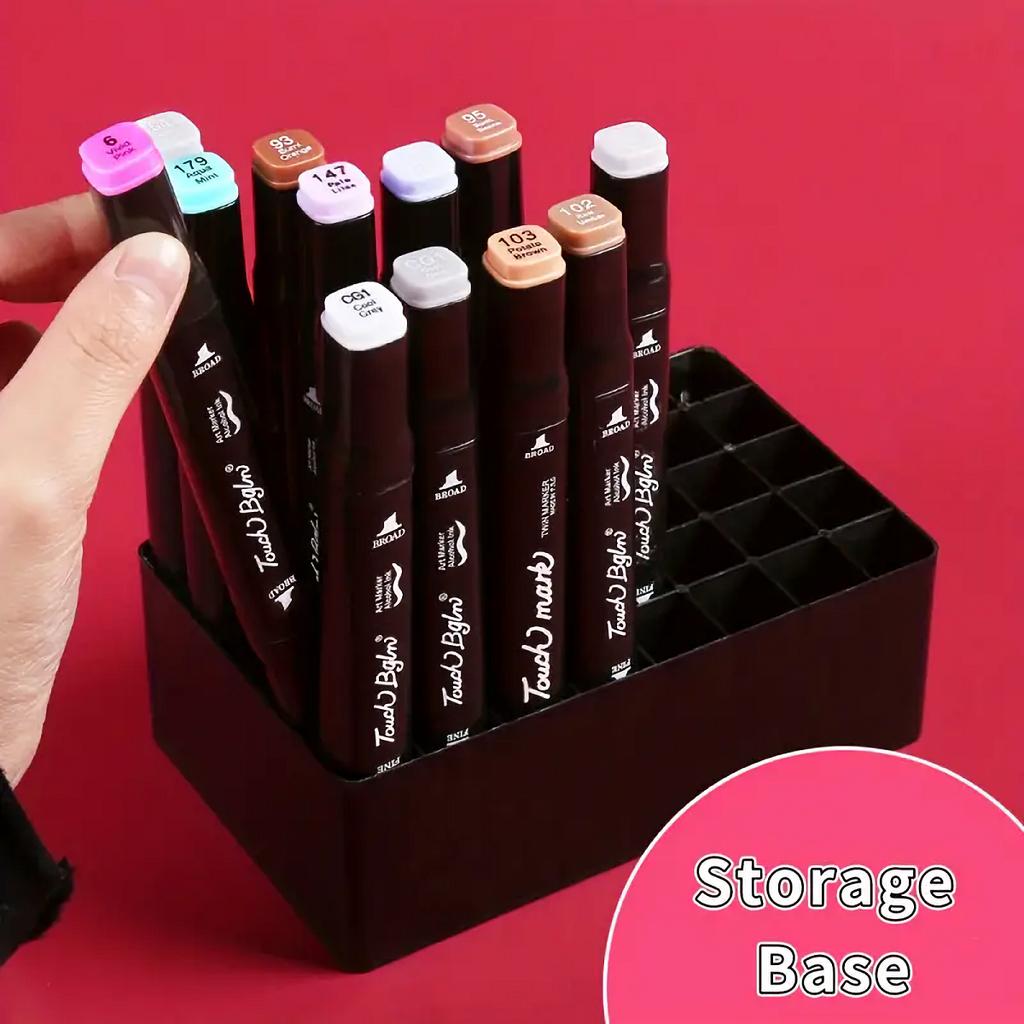 1 Stück 36Grids Art Markers Stifthalter, Desktop Marker Aufbewahrungsbox, Marker Stift Aufbewahrungsorganisator, Leere Aufbewahrungsbox (Ohne Markierung)