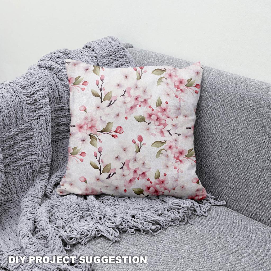 Royal Samt Stoff Polyester Zum Nähen - Motiv Blumen - Rdx2069