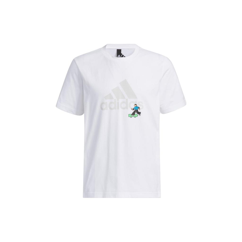 Adidas X SeeBin SS23 Graphic Cartoon Print Casual Sport Tee Men Tops White IA8156