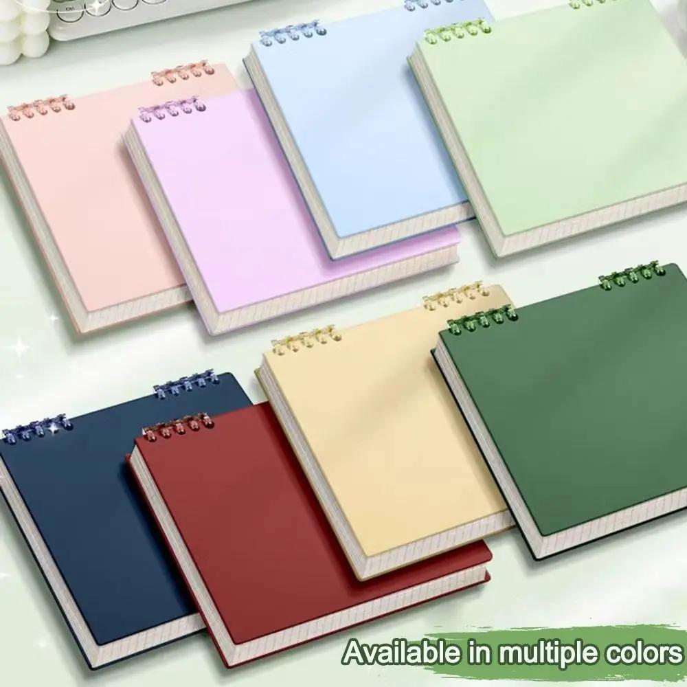 Thickened 120 Pages Loose-leaf Notebook Color Flip Up Diary Book Detachable Grid Inner Pages Notepad Gift