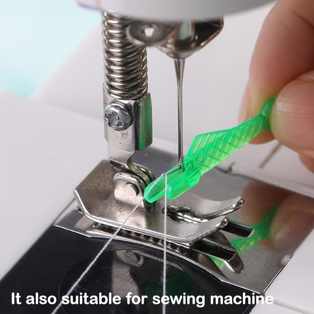 10pcs Mini Automatic Needle Threaders Easy Self-Threading Tool for Sewing Machines, Durable & Portable, Assorted Colors