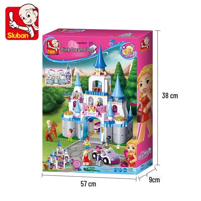 Dolphin Bay Pink Dream Girl Building Blocks - Educational Assembly Toys for Kids