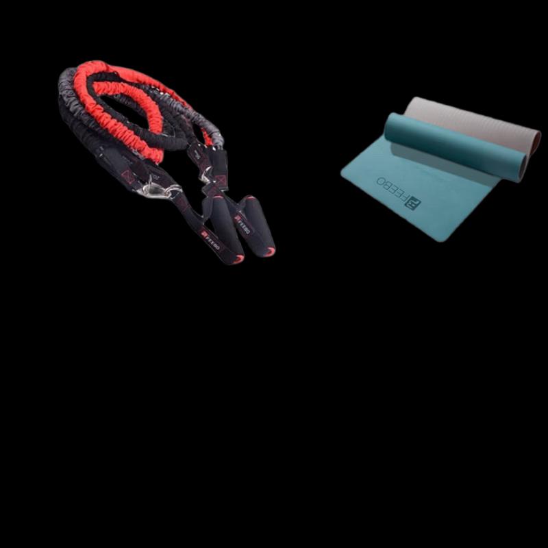 FEEBO Fitness Resistance Band Kit with Mat