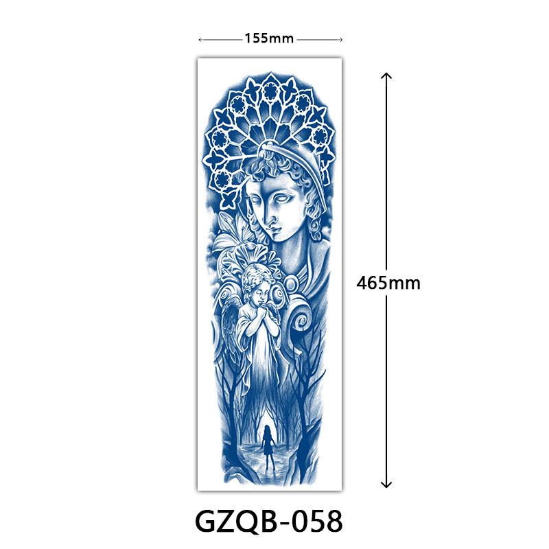 Herbal Tattoo Stickers, Semi-Permanent Tattoo Stickers, Herbal Juice Full Arm Tattoo Stickers