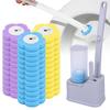 36Pcs Disposable Toilet Brush Cleaning Kit Replacement Head Long Handle Restroom Wc Bathroom Tool Accessories