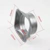Air Duct Connector Joint Fittings Metal Straight Pipe for Ventilation Adapter Replacement