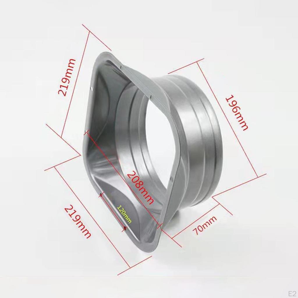 Air Duct Connector Joint Fittings Metal Straight Pipe for Ventilation Adapter Replacement