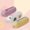 Soft Texture Silicone Pencil Case Large Capacity Soft Pouch Bag  Daily Use