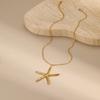 Big Pendant Starfish Pendant Necklace Multi-pendant Jewelry Set Star Necklace  Summer Holiday
