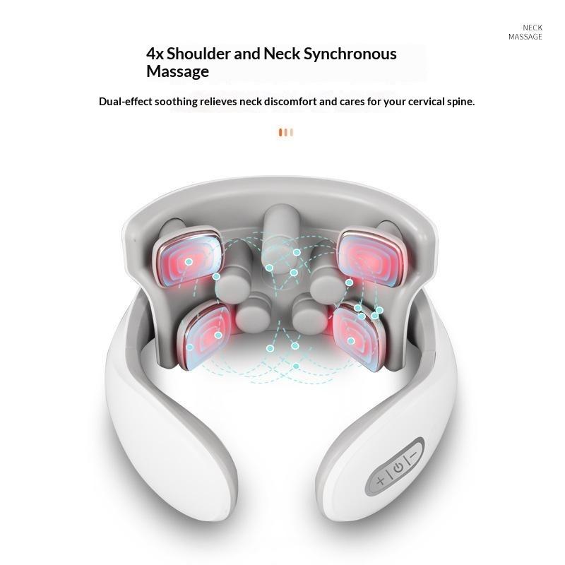 Smart Neck Massager For Adults, 5 Massage Modes, Ergonomic Portable Neck Device For Office, Home & Travel Relaxation