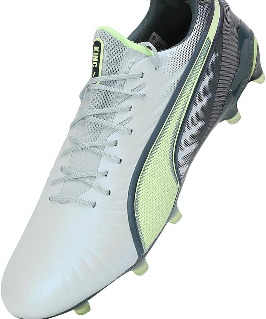 Puma King Ultimate Soccer Cleats for Natural and Artificial Turf Size FG/AG (Ice Gray, 27.0, Men's, 10780903)