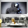 Metal Figure Statue Canvas Painting Modern Romantic Posters and Prints Wall Art Picture for Living Room Cuadros Home Decoration
