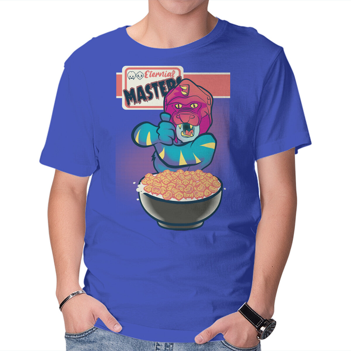 Unisex Crew Neck T-Shirt Eternal Masters Graphic Short Sleeve Casual Tee XXXL
