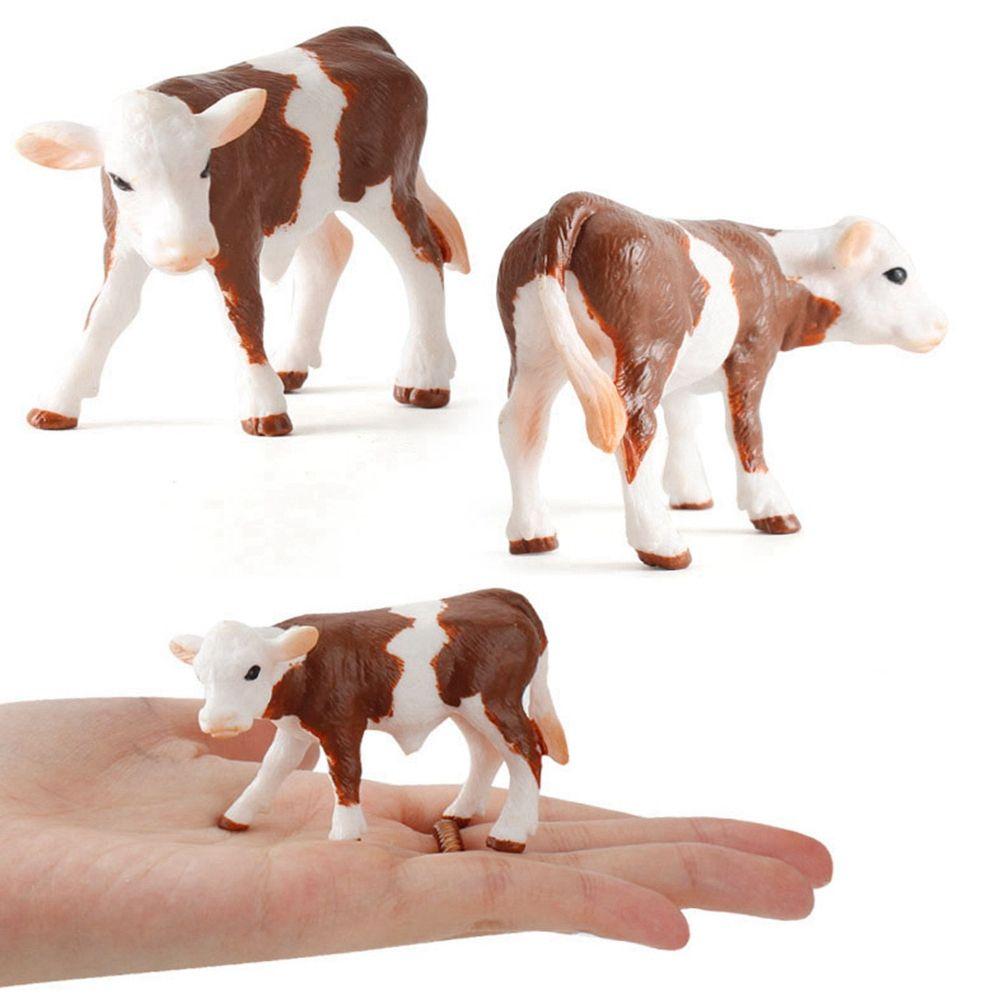 Simulated Cattle Action Figure Kids Gifts Cow Models Educational Toys Animal Figurine Home Decor