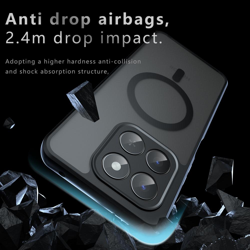 For Magnetic Wireless Charging Case For Honor X7D HonorX7D Honor 400 Smart 400Smart Shockproof Matte Back Cover Coque