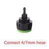 Garden Irrigation System 1/2" To 3/4" Female European Standard Thread Locked Connector DN16 Pipe 8/11mm 4/7mm Hose Splitters