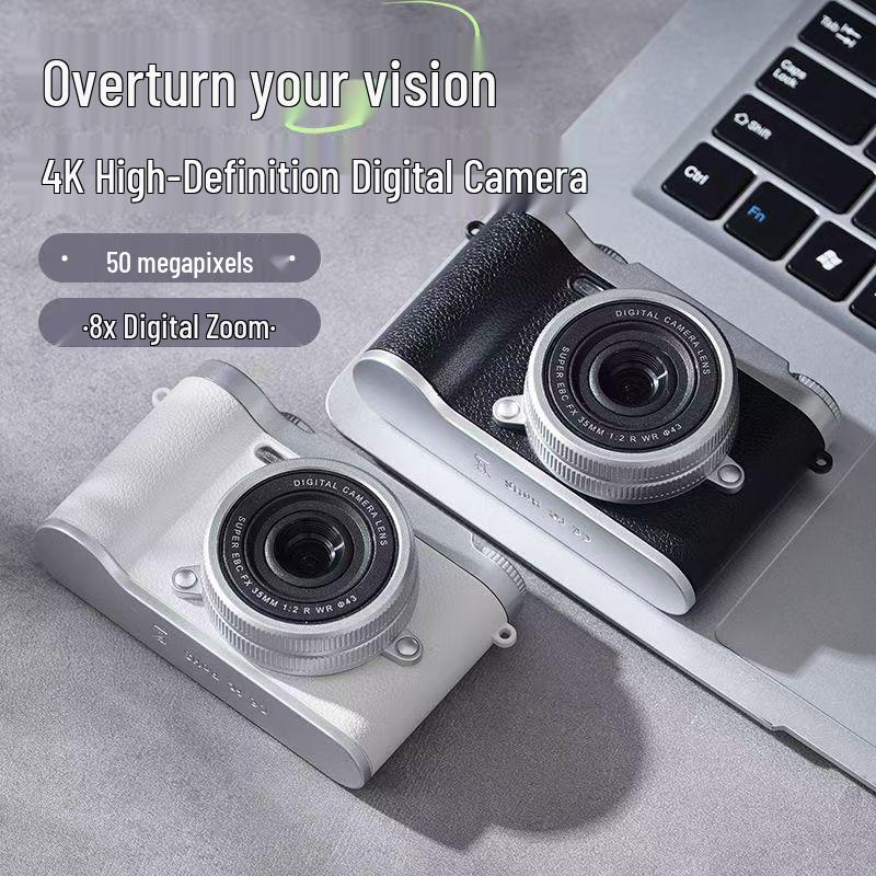 Retro Dual-Lens 9600W Pixel Cute Digital Camera for Students with Polaroid Photo Transfer Capability