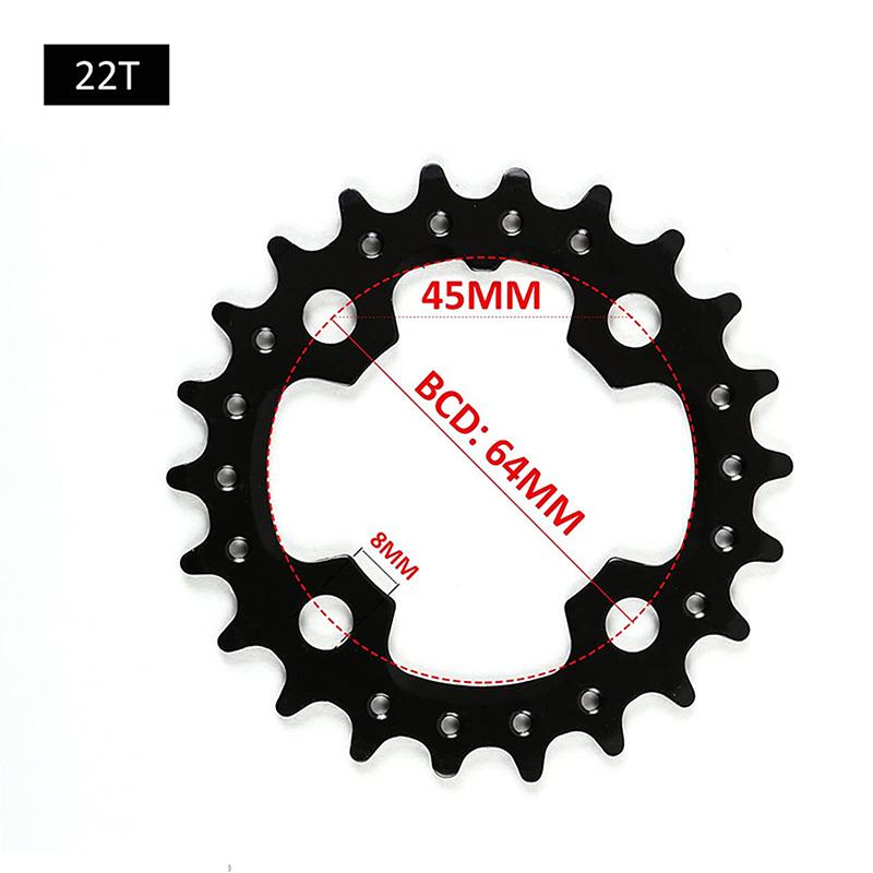 

.BUCKLOS Bicycle 104BCD Chainring 3x9S 22T/32T/44T Mountain Bike Chain Ring Durable 104/64BCD Triple Chainring Set Cycling Parts