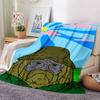 1pc Man Hooded Soft Warm Throw Blanket Nap Blanket For Couch Sofa Office Bed Camping Travel,Comfortable