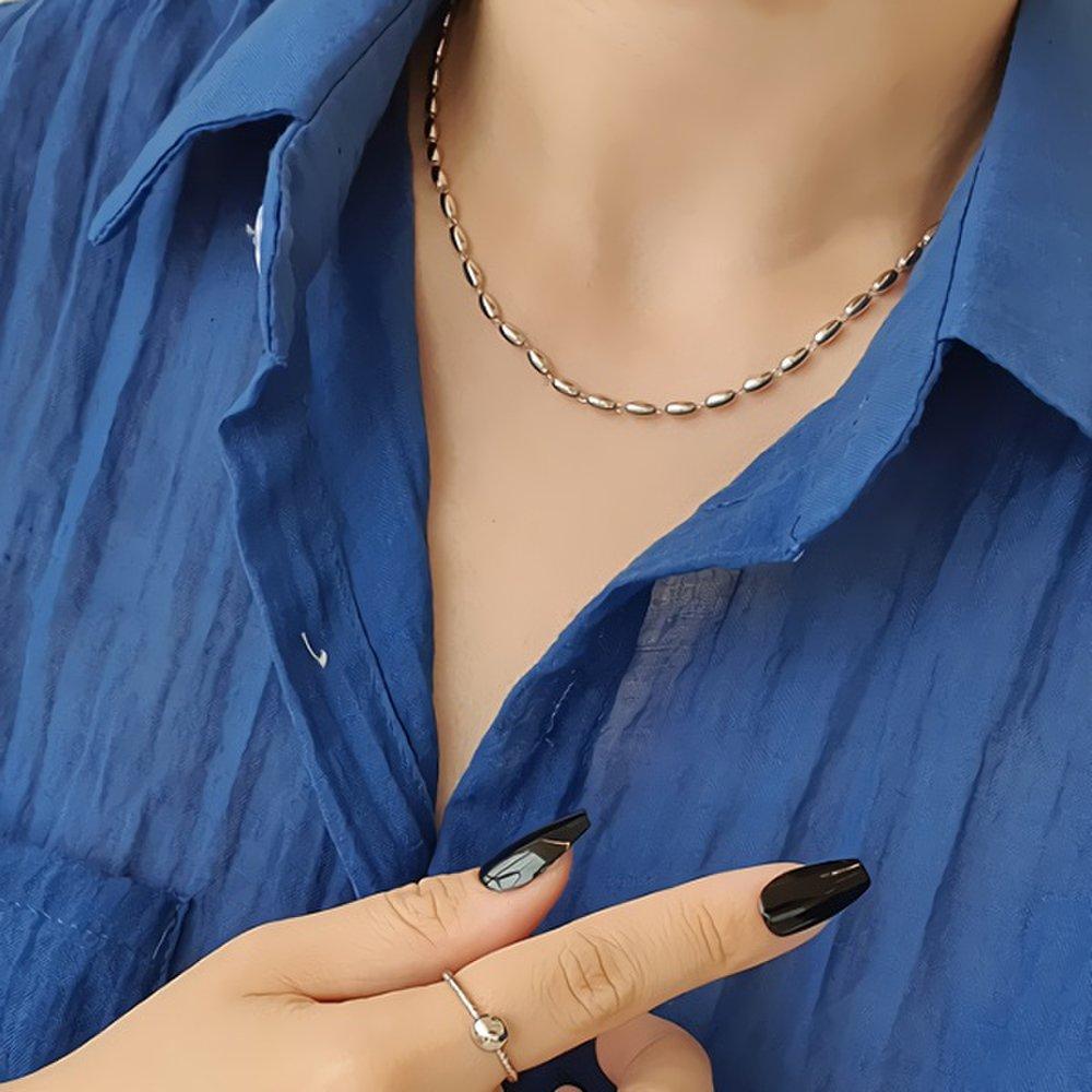 Women's Bean Ball Necklace (I Like It Because It's Lightweight)