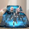 [1pc Erling Haaland Blanket] All-Season Blanket - Cozy Blanket for Sofa Couch Home Decoration, Digital Printed Nap Blanket