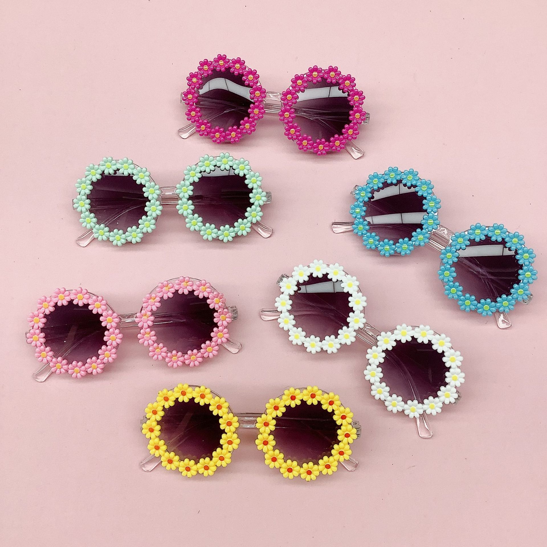 

Детские солнцезащитные очки для девочек, милые цветочные детские солнцезащитные очки для путешествий, для детей, для отдыха на море, модные солнцезащитные очки от ультрафиолета