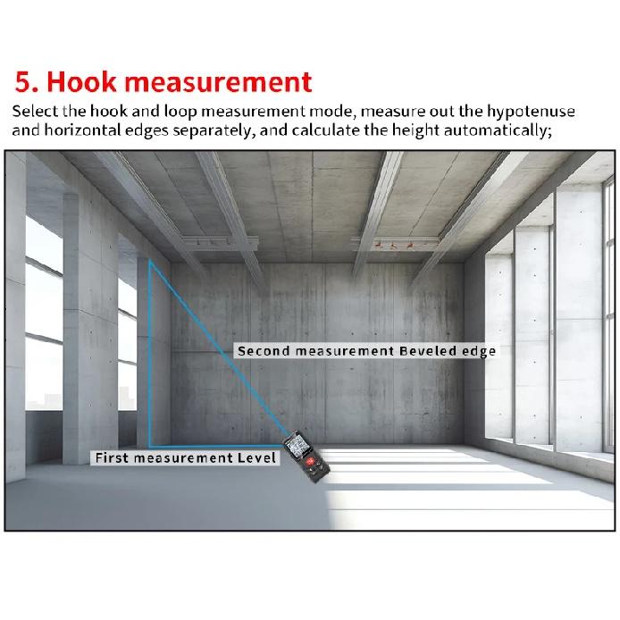 Snakol Laser Distance Meter 50m 70m 100m 120m Rangefinder Digital Range Finder Trena Roulette Ruler Distance Measuring Tape Tool