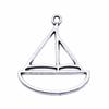 Geometric Openwork Resin Charms MOON HEART Pendants Multi Color Alloy Jewelry Component