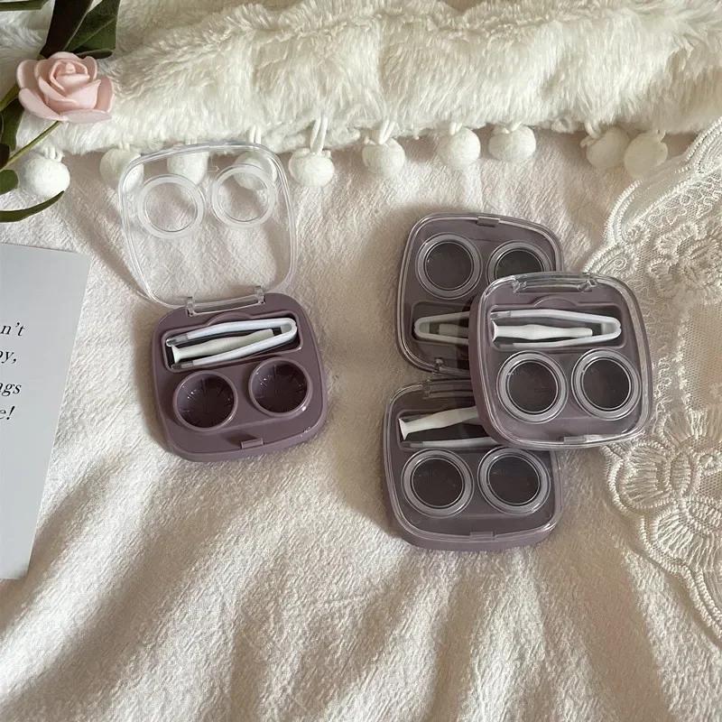 

1PC New Style Portable Contact Lens Box Travel Contact Lenses Beauty Pupil Contact Lens Cases Storage Box Kit for Women